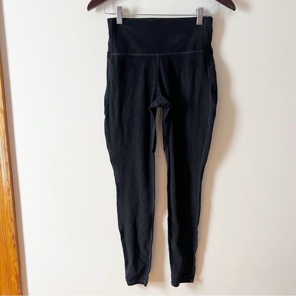 Athleta Sueded Strut Tights Black SIZE XS Style #870861 Leggings High Rise - Picture 2 of 10